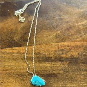 Kendra Scott Necklace with Turquoise Pendant